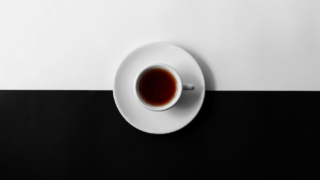 flat view photography of cup of coffee