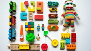 multicolored learning toys